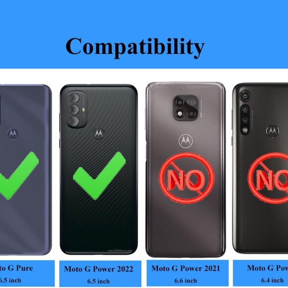 Moto G Pure Case Purple Black NEW - Picture 5 of 7